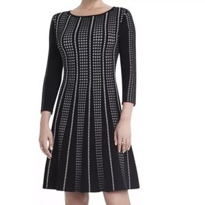 BCBG A-liner boatneck Victoria dress